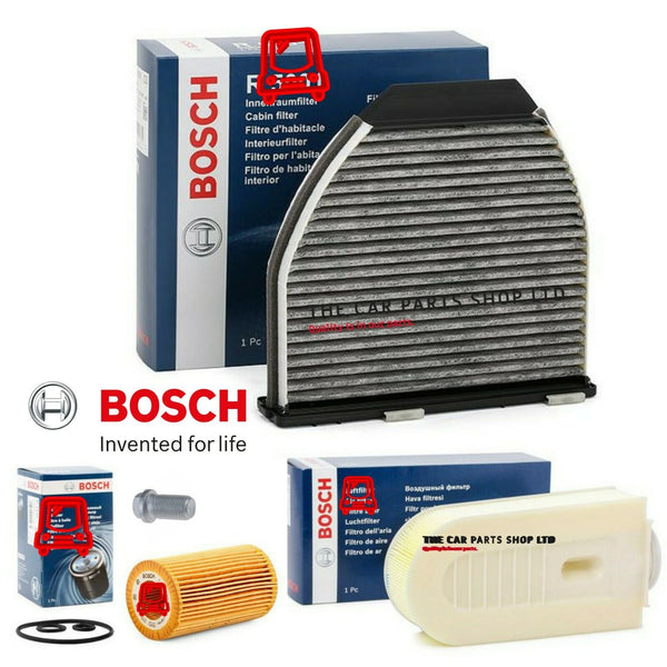 FOR MERCEDES E220 2.1 CDI AMG BOSCH SERVICE FILTERS KIT POLLEN AIR OIL IN BOSCH