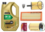 FOR VW GOLF MK5 GT TDI SERVICE KIT WITH LONGLIFE 5W30 5L AND FUEL OIL AIR & PLUG