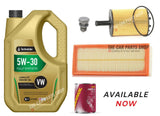 FOR VW GOLF MK5 GT TDI SERVICE KIT 5L LONGLIFE 5W30 5L WITH AIR OIL KIT & PLUG