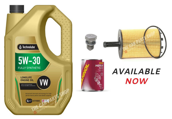 FOR VW GOLF MK5 GT TDI SERVICE KIT WITH LONGLIFE 5W30 WITH NEW OIL FILTER & PLUG