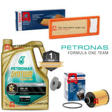 FOR VAUXHALL COMBO D 1.3 BOSCH KIT 5L PETRONAS WITH OIL & AIR BOSCH + SUMP PLUG