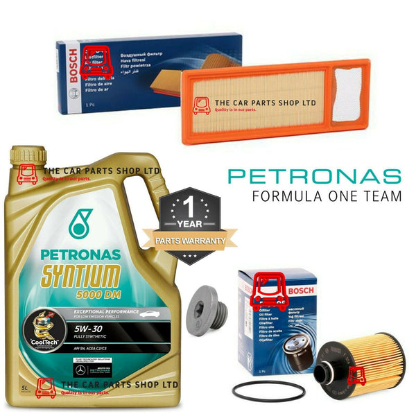FOR VAUXHALL COMBO D 1.3 BOSCH KIT 5L PETRONAS WITH OIL & AIR BOSCH + SUMP PLUG