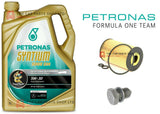 TO FIT AUDI A4 MK4 B8 SERVICE KIT 5L PETRONAS 5W30 & OIL FILTER + NEW SUMP PLUG
