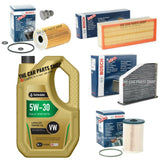 FULL BOSCH SERVICE KIT FOR AUDI A3 2.0 TDI MK2 5L 5W30 TECHNOLUBE FULL BOSCH KIT