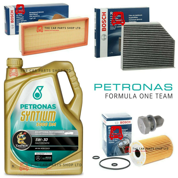 BOSCH SERVICE KIT FOR AUDI A4 MK4 B8 BOSCH FILTERS X 3 AND 5L PETRONAS MOTOR OIL