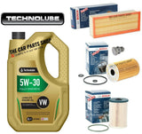 BOSCH SERVICE KIT FOR AUDI A3 2.0 TDI MK2 5L LONGLIFE AND BOSCH FUEL OIL AIR OE