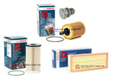 BOSCH SERVICE FILTERS KIT FOR AUDI A3 2.0 TDI MK2 FUEL OIL AIR BOSCH & SUMP PLUG