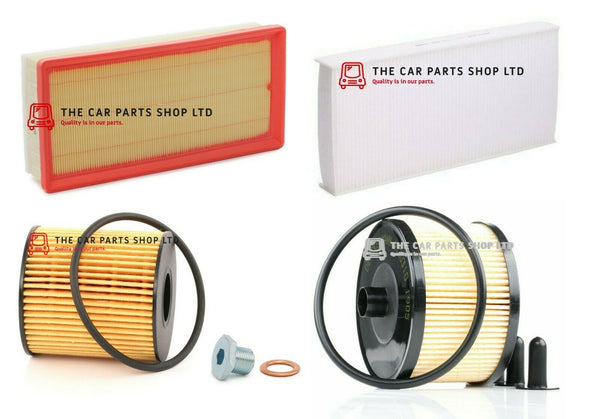 FOR PEUGEOT 407 BELLAGIO MK1 FULL SERVICE FILTERS KIT WITH NEW DRAIN PLUG