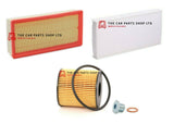 FOR PEUGEOT 407 BELLAGIO MK1 SERVICE FILTERS KIT AIR OIL CABIN AND SUMP PLUG