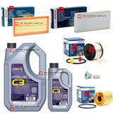 FOR PEUGEOT 407 MK1 FULL BOSCH SERVICE KIT WITH 6L GRANVILLE 5W30 OIL