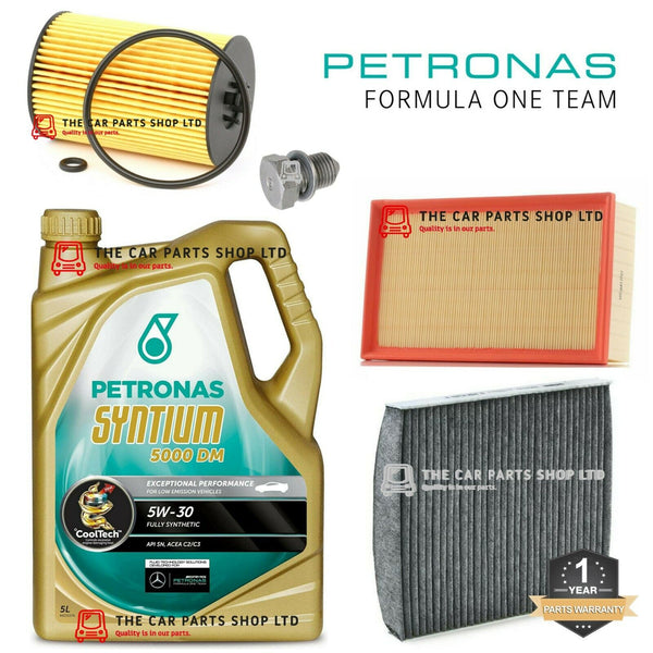 SERVICE KIT FOR GOLF GTD WITH PETRONAS 5W30 & OIL AIR CABIN FILTER PACKAGE NEW