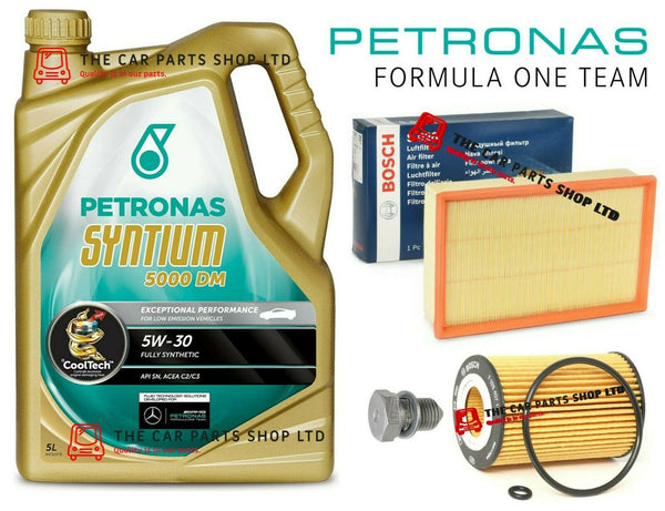 FITS VW GOLF MK7 GTD BOSCH SERVICE KIT PETRONAS MOTOR OIL & AIR OIL FILTER BOSCH