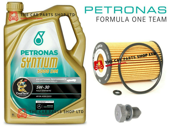 FITS VW GOLF MK7 GTD BOSCH SERVICE KIT PETRONAS MOTOR OIL & BOSCH OIL FILTER OE