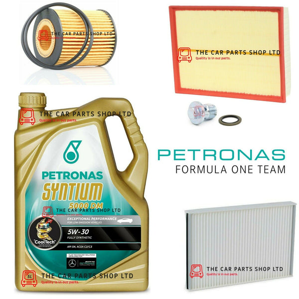 FOR VAUXHALL ASTRA H 1.9 DIESEL SERVICE KIT 5L PETRONAS OIL & POLLEN OIL AIR KIT