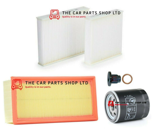 FOR CITROEN C3 1.2 PETROL 2010> SERVICE FILTERS KIT AIR OIL POLLEN & SUMP PLUG