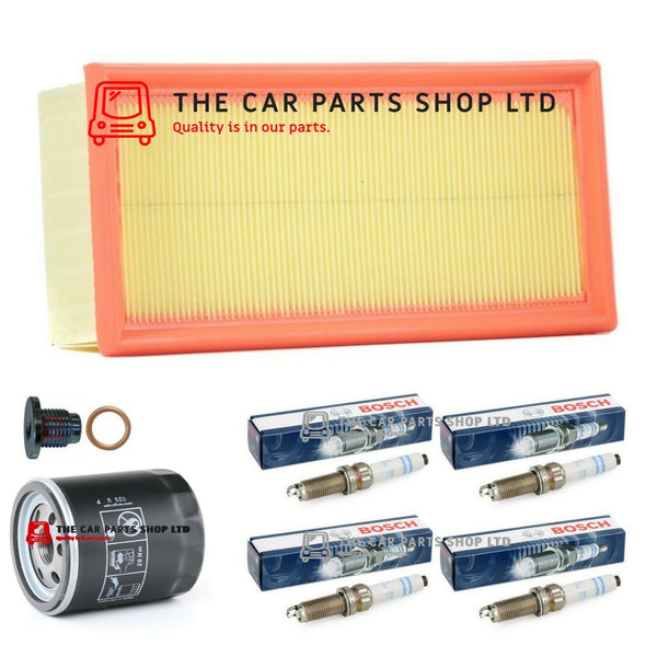 FOR CITROEN C3 1.2 PETROL 2010> SERVICE FILTERS KIT OIL, AIR & 4 X SPARK PLUGS