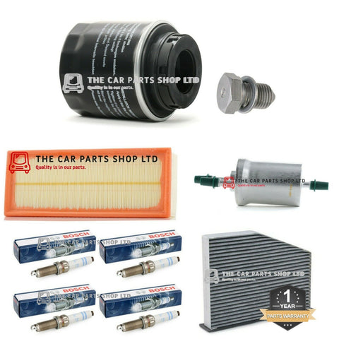 FOR VW SCIROCCO 1.4 TSI MK2 FULL SERVICE FILTERS KIT WITH NEW BOSCH PLUG