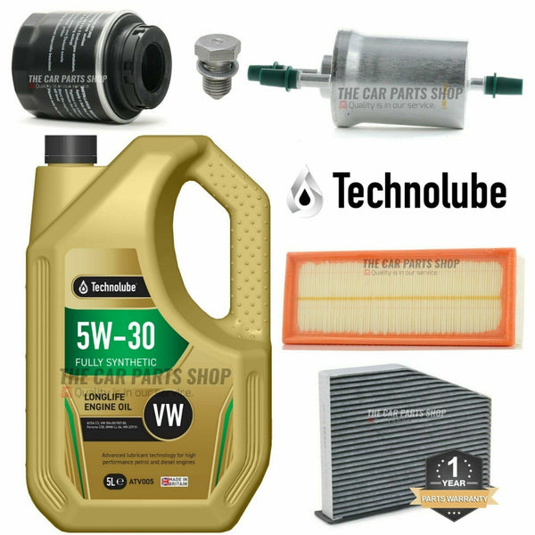 FOR VW SCIROCCO 1.4 TSI MK2 FULL SERVICE KIT WITH 5L 5W30 LONGLIFE PREMIUM OIL