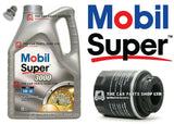 TO FIT VW SCIROCCO 1.4 TSI PETROL 08-15 SERVICE KIT 5L MOBIL 3000 & OIL FILTER