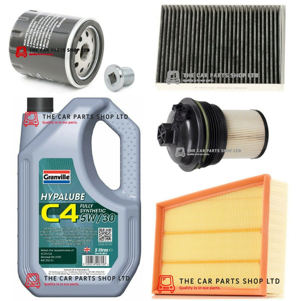 FOR RENAULT GRAND SCENIC 1.5 DCI 2016> FULL SERVICE KIT 5L C4 5W30 & FULL KIT