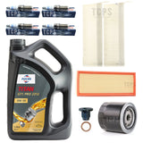 FOR PEUGEOT 308 GT-LINE 1.2 PETROL 2013> FULL SERVICE KIT WITH BOSCH SPARK PLUGS