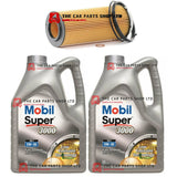 FOR BMW 330D 3.0 E90 SERVICE KIT 10L MOBIL SUPER 3000 5W30 LONGLIFE OIL + FILTER