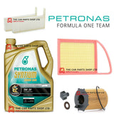 FITS PEUGEOT 3008 1.6 HDI FULL SERVICE KIT 5L PETRONAS 5W30 + POLLEN AIR OIL NEW
