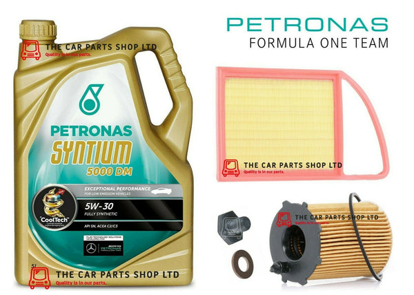 FITS PEUGEOT 3008 1.6 HDI FULL SERVICE KIT 5L PETRONAS 5W30 & AIR OIL FILTER KIT