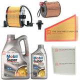 FOR FORD S-MAX 2.0 TDCI (QXWA) PREMIUM SERVICE KIT 6L MOBIL 5W30 & ALL FILTERS