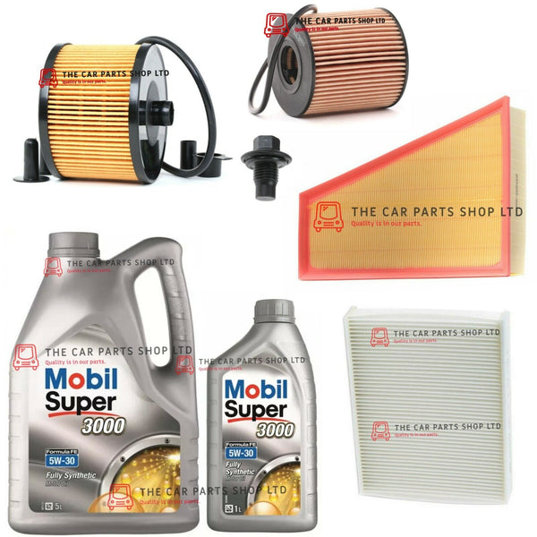 FOR FORD S-MAX 2.0 TDCI (QXWA) PREMIUM SERVICE KIT 6L MOBIL 5W30 & ALL FILTERS