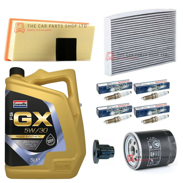 FOR VAUXHALL CROSSLAND X 1.2 ECOTEC 2017> FULL SERVICE KIT WITH BOSCH PLUGS