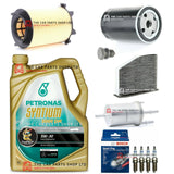 FOR AUDI A3 1.6 PETROL MK2 FULL SERVICE WITH PREMIUM PETRONAS 5W30 MOTOR OIL