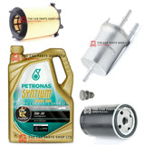 FOR AUDI A3 1.6 PETROL 03-13 PREMIUM SERVICE KIT 5L PETRONAS 5W30 + AIR OIL FUEL