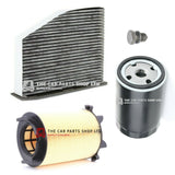 FOR AUDI A3 1.6 PETROL 2003> SERVICE FILTERS KIT NEW POLLEN AIR OIL FILTER KIT