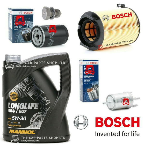 FITS AUDI A3 1.6 PETROL 2005-2013 BOSCH SERVICE KIT LONGLIFE OIL + AIR OIL FUEL