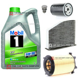 MOBIL 1 ESP 5W30 PREMIUM SERVICE KIT FOR AUDI A3 1.6 MK2 WITH AIR OIL CABIN KIT
