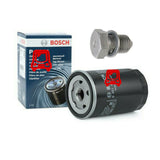 NEW BOSCH OIL FILTER AND SUMP PLUG FITS AUDI A3 1.6 PETROL 2005-13