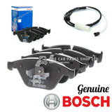 PREMIUM BOSCH FRONT BRAKE PADS & SENSOR TO FIT BMW 320D TOURING E91 OE QUALITY