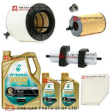 FITS AUDI A4 3.0 TDI (CLAB) MK4 FULL SERVICE KIT 7L PREMIUM PETRONAS 5W30 OIL