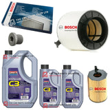 FOR AUDI A4 3.0 TDI MK4 PREMIUM BOSCH SERVICE KIT 7L GRANVILLE & AIR CABIN OIL