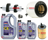 FOR AUDI A4 3.0 TDI MK4 PREMIUM BOSCH SERVICE KIT 7L 5W30 & FUEL OIL AIR & PLUG