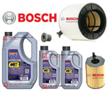 FOR AUDI A4 3.0 TDI MK4 PREMIUM BOSCH SERVICE KIT 7L 5W30 WITH AIR AND OIL FILT