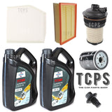 TO FIT FORD TRANSIT CUSTOM 2.0 MK8 SERVICE KIT PREMIUM GRANVILLE 0W30 MOTOR OIL
