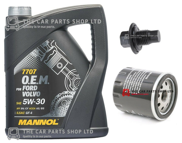 FOR FORD FIESTA 1.2 PETROL MK4 SERVICE KIT 5L OIL 5W30 AND NEW OIL FILTER KIT