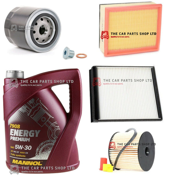 FOR PEUGEOT PARTNER LX 600 2.0 HDI MK1 FULL SERVICE KIT 5L PREMIUM & ALL FILTERS