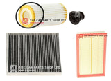 FITS VW GOLF GTI 2.0 PETROL MK7 SERVICE FILTER KIT OIL AIR CABIN AND SUMP PLUG