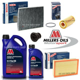 FOR VW GOLF GTI 2.0 PETROL MK7 2012> BOSCH SERVICE KIT 6L OIL & AIR OIL CABIN