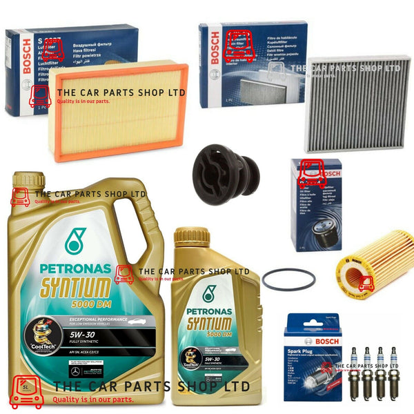 FOR VW GOLF 2.0 GTI 2012-2018 FULL BOSCH SERVICE KIT WITH 6L PREMIUM PETRONAS
