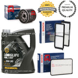 FOR MAZDA 2 1.3 TAMURA MK2 BOSCH SERVICE KIT 5L 507 5W30 & BOSCH OIL AIR POLLEN