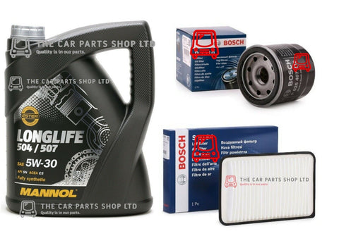 FOR MAZDA 2 1.3 TAMURA MK2 BOSCH SERVICE KIT 5L 507 OIL & OIL AIR FILTER BOSCH